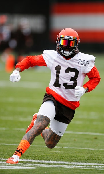 Beckham back on field with Browns' offense after hip issue